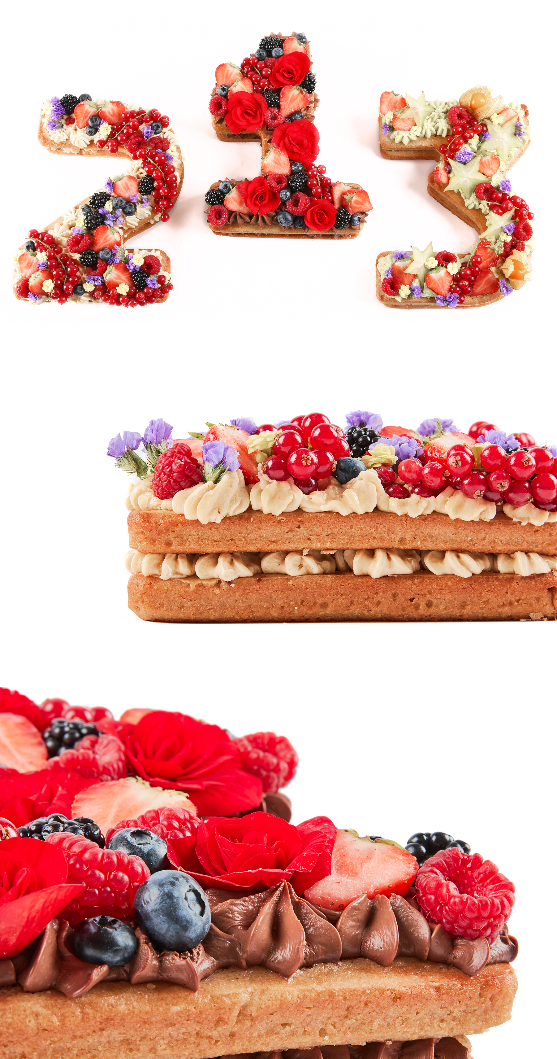 Fleur - Vrolijke cijfercake 